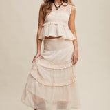 Ruffled Elegance Ruffled 2 Piece Set