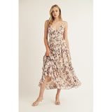 Rose Ruffle Maxi Dress