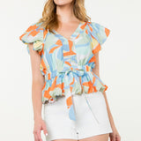 Color Print Top