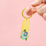 Gold Floral Mama Keychain