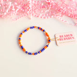 Blue and Orange Game Day Bracelet