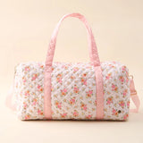 Floral Quilted Weekender Bag