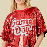 Sequin Gameday Top