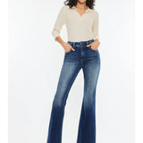 High Rise Flare Dark Wash