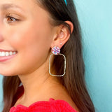 Glitter Top Hoops