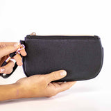 Suzanna Black Wristlet