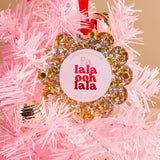 Glitter Round Frame Ornament