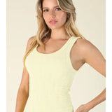 Buttercream Reversible Lace Textured Tank
