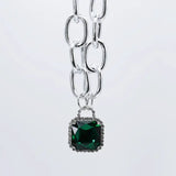 Emerald Chunk Necklace