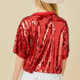 Sequin Gameday Top