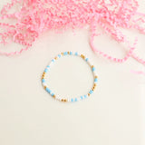 Blue and White Sprinkle Bracelets