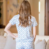 Fleur De Lis Button Down Pj Top