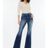 High Rise Flare Dark Wash