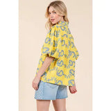 Paisley Puff Embroidered Blouse