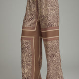 Abstract Zebra Drawstring Pant