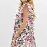 Tropical Breeze Ruffle Dress