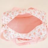 Floral Quilted Weekender Bag