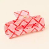 Festive Plaid Claw Clips