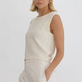 Pearl Sleeveless Top