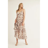 Rose Ruffle Maxi Dress