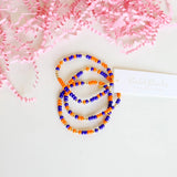 Blue and Orange Game Day Bracelet