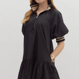 Color-Band Mini Dress