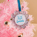 Glitter Round Frame Ornament