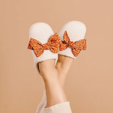 Fall Bow Slippers