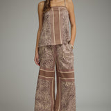 Abstract Zebra Drawstring Pant