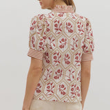 Blossom & Stripe Top