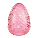 Pink Annalise Glass Egg