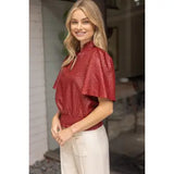 BurgundyTexture Top