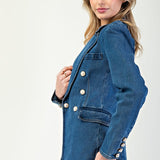 Pearl Denim Blazer