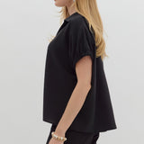 Split Collar Top