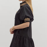 Color-Band Mini Dress