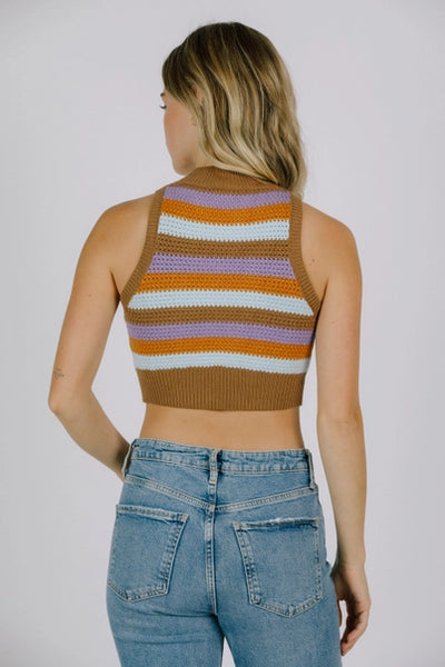 Colorblock Cropped Top