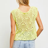 Key Lime Sweater Crop Top