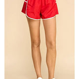 Athletic Side Pleated Shorts