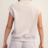 Modal Rib Quarter-Zip Pullover
