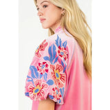 Embroidered Velvet Top