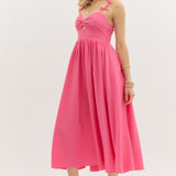 Twist Front Midi Dress