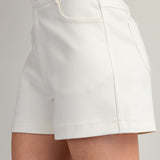 Solid Color High Waisted Shorts