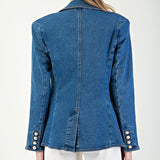 Pearl Denim Blazer