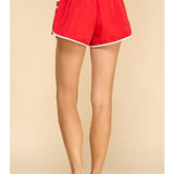 Athletic Side Pleated Shorts