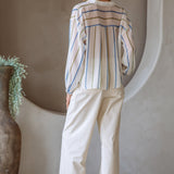 Breezy Striped Surplus Top
