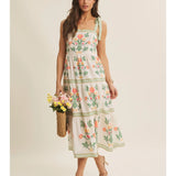 Gardenia Meadow Midi Dress
