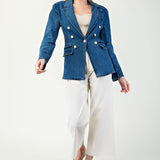 Pearl Denim Blazer