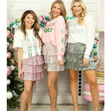 Shimmer Me Ruffle Skirt