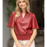 BurgundyTexture Top