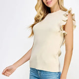 FLARE RUFFLE TOP